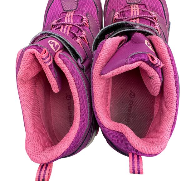 Merrell Chameleon Hiking Boot Unisex Big Kid Womens 6.5 Pink Waterproof MK159720 - Picture 5 of 9